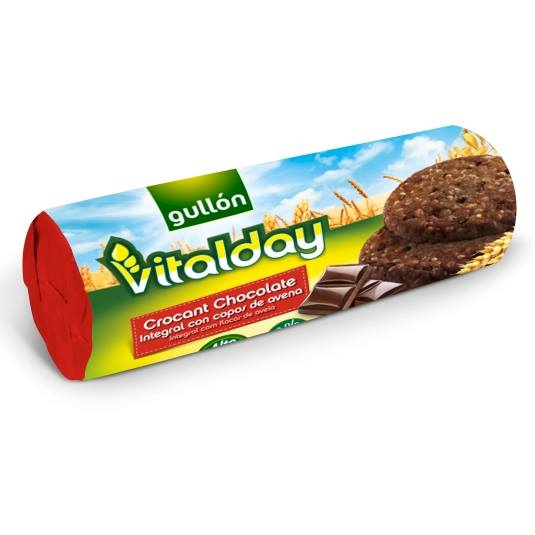galletas vitalday crocant chocolate, 280g