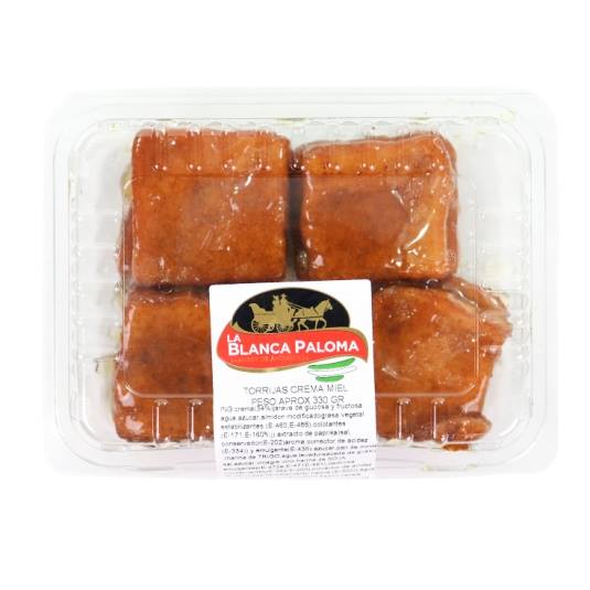 torrijas rellenas crema, 330g