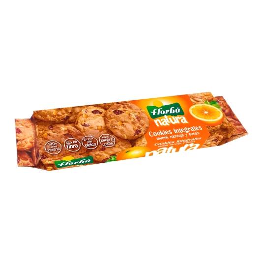 cookies integrales muesli-naranja-pasas, 180g