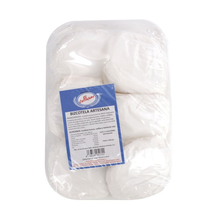 bizcotelas artesanas, 180g