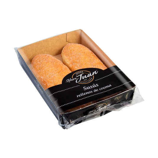 cajita susús rellenos crema 2ud, 200g
