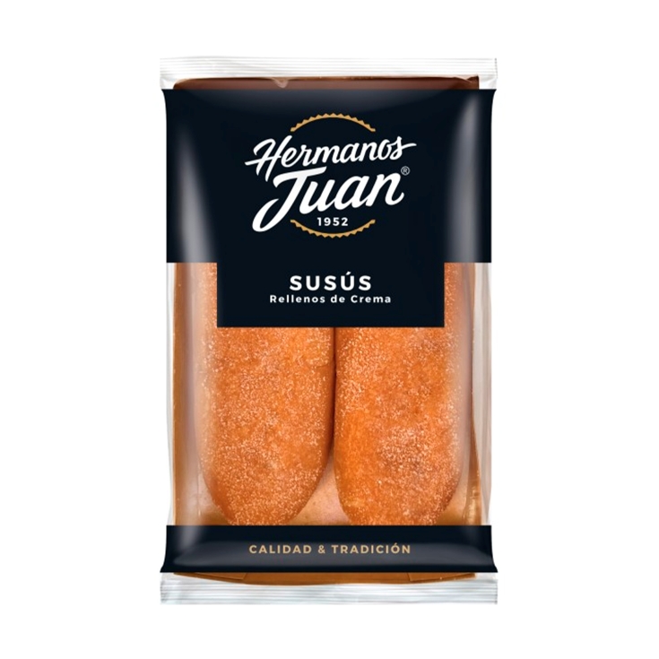 susús relleno crema 2ud, 200g