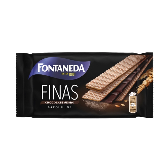 barquillos finas chocolate negro, 92g