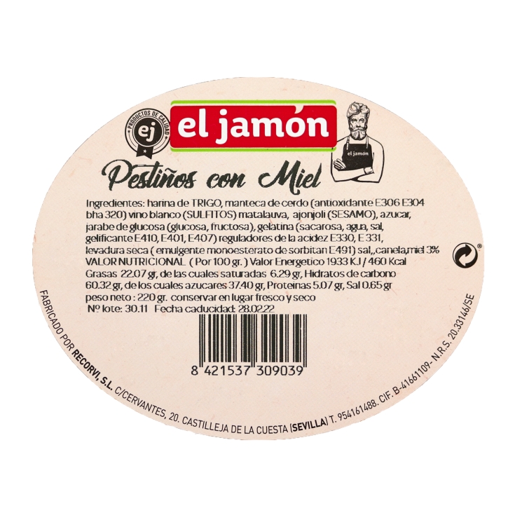 pestiños miel, 220g