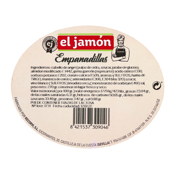 empanadillas, 250g