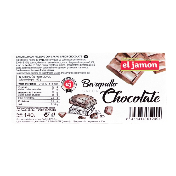 barquillo chocolate, 140g