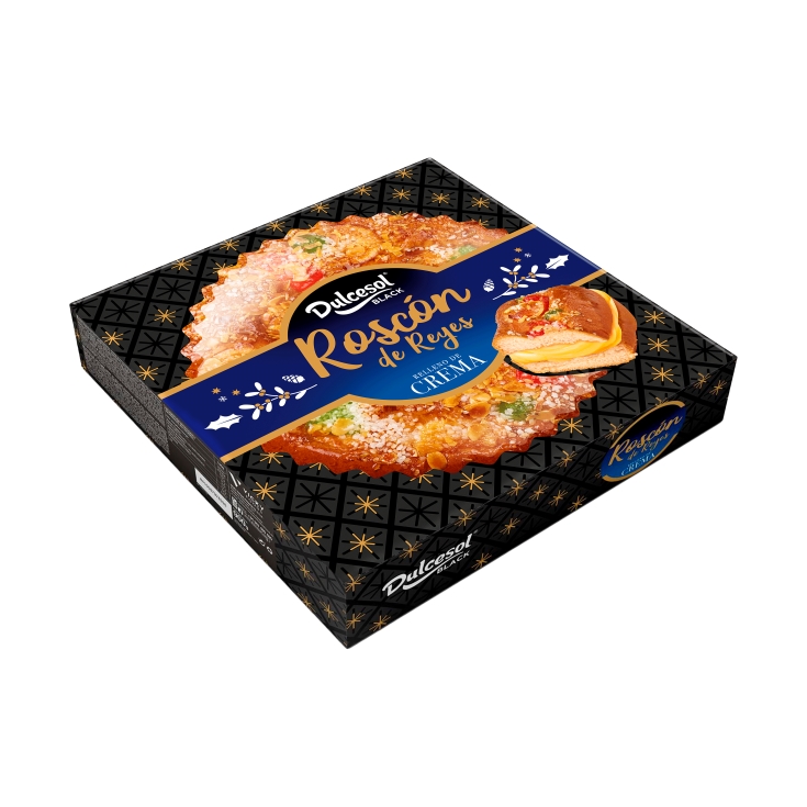 roscón reyes relleno sabor crema, 850g