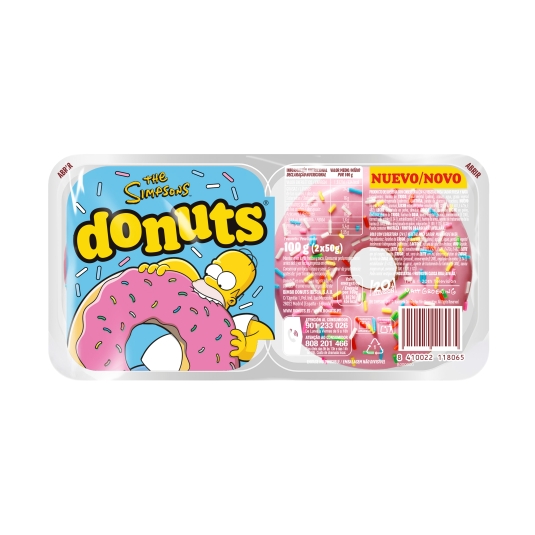 donuts los simpsons 2ud, 100g