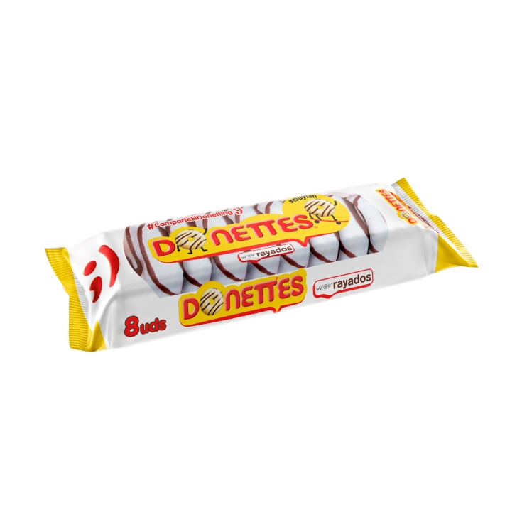 donettes rayados 8ud, 198g
