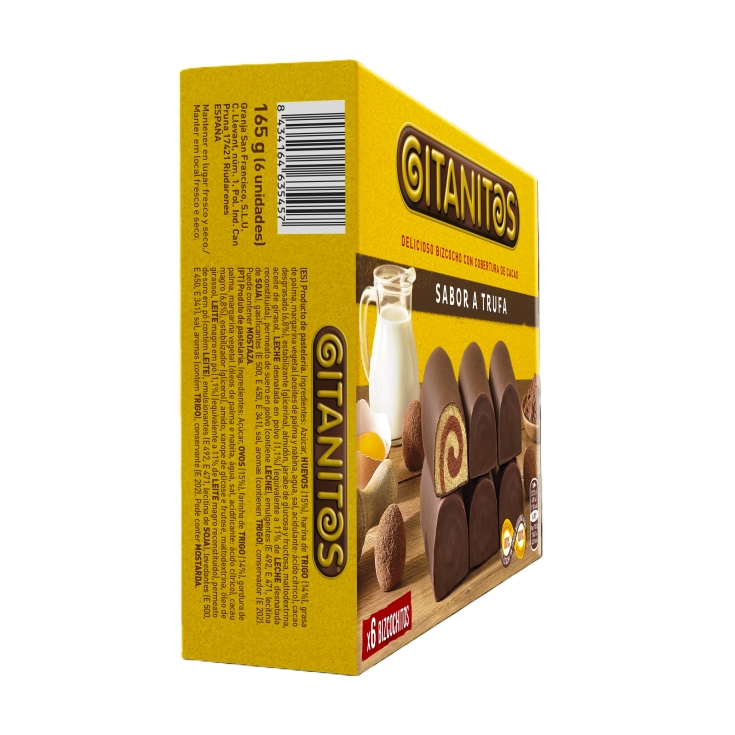 gitanitos sabor trufa 6ud, 165g