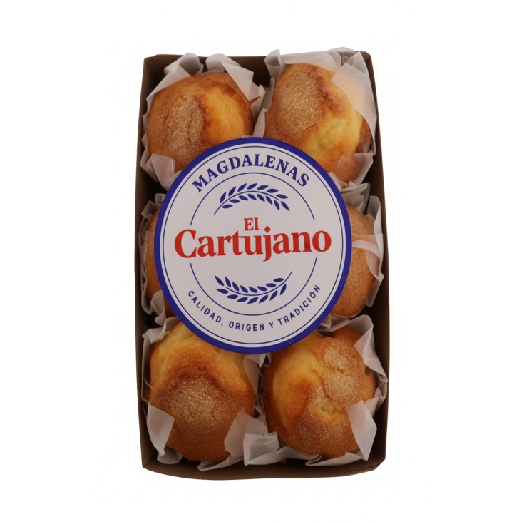 magdalenas artesanas 6ud, 300g