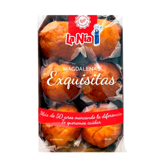 magdalenas exquisitas 6ud, 250g
