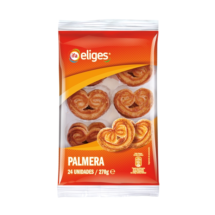 palmeritas hojaldre 24ud, 270g