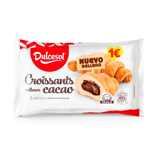 croissant cacao 3ud, 135g