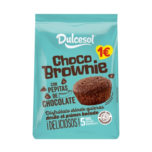 brownies chocolate 5ud, 125g