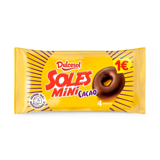mini soles choco 4ud., 80g