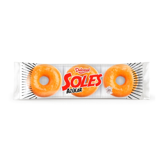 soles azúcar 3ud, 126g
