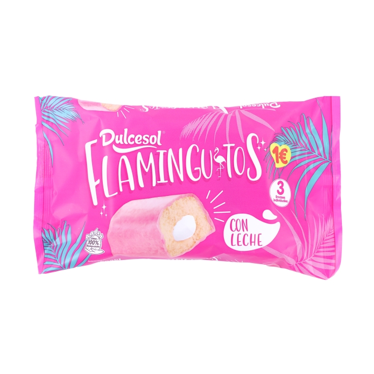 pastelito flaminguitos 3ud, 150g