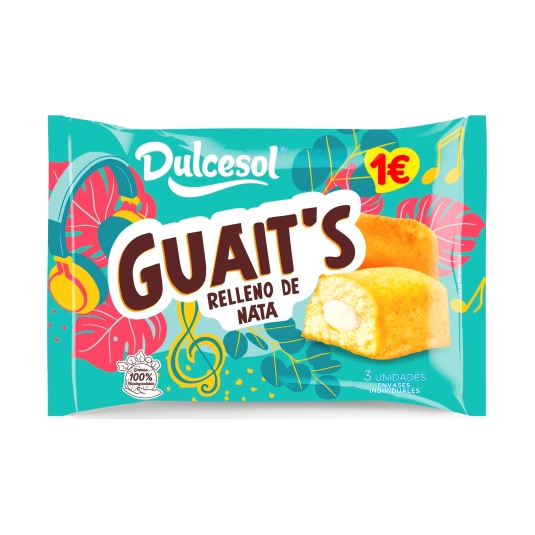 pastelito guait´s nata 3ud, 135g