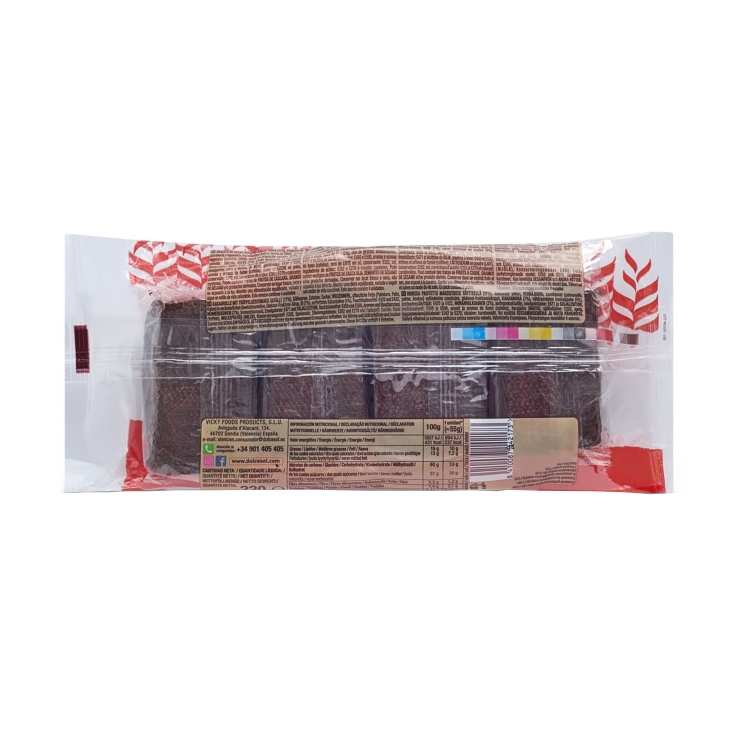 bracitos cacao rellenos de trufa 4ud, 140g