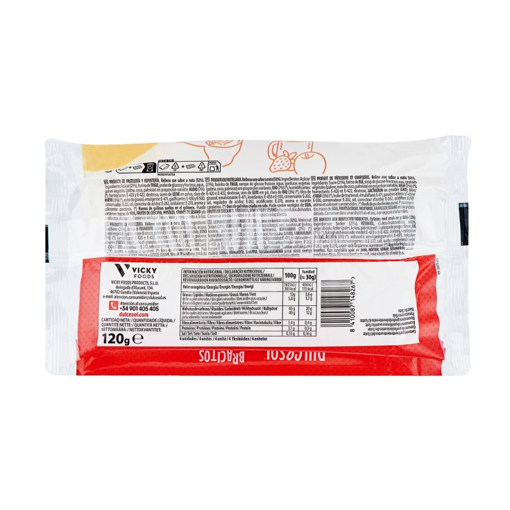 bracitos azúcar 4ud, 120g