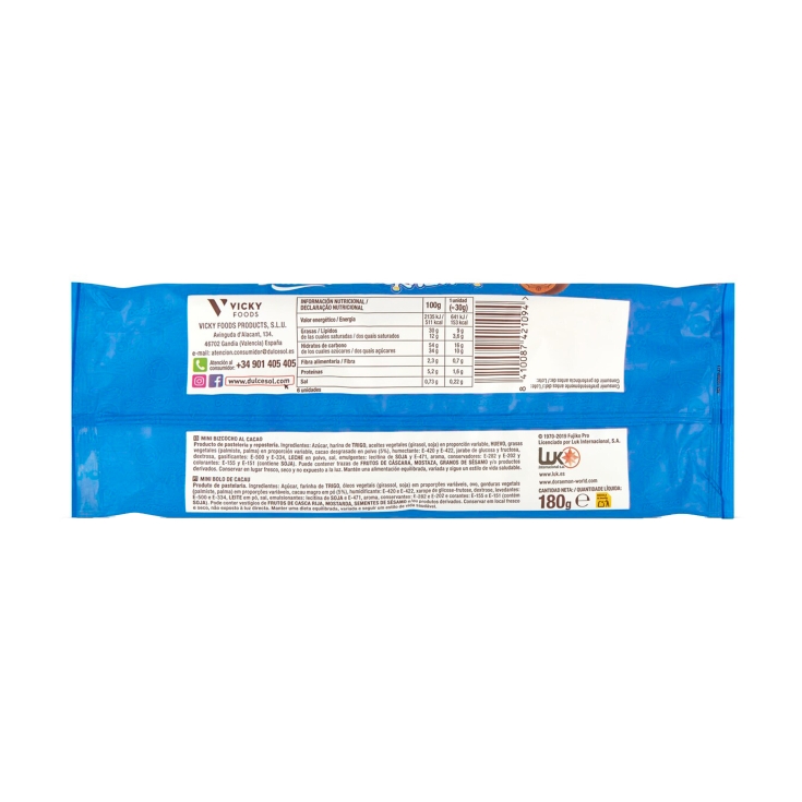bizcochos doraemon, 180g