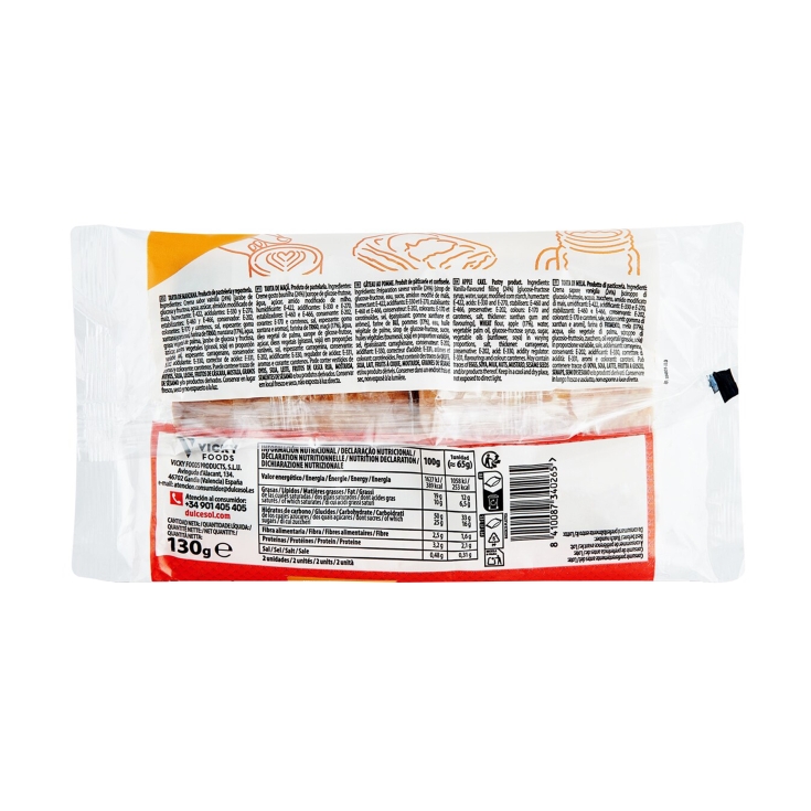 tarta manzana 2ud, 130g