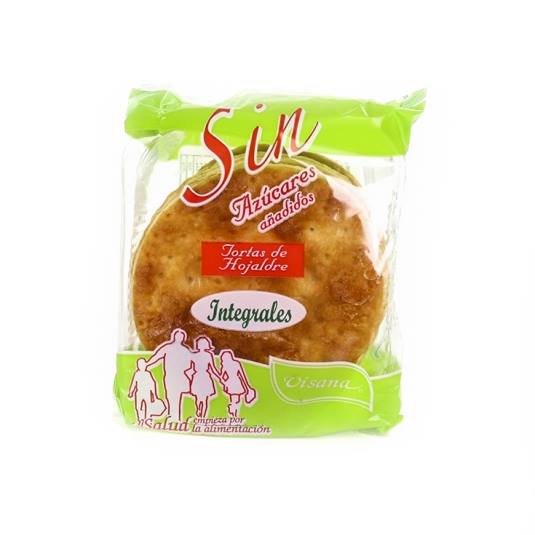 torta hojaldre integrales sin azúcar, 200g