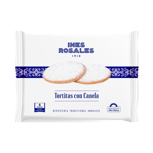 tortitas nevadas con canela 4ud, 120g