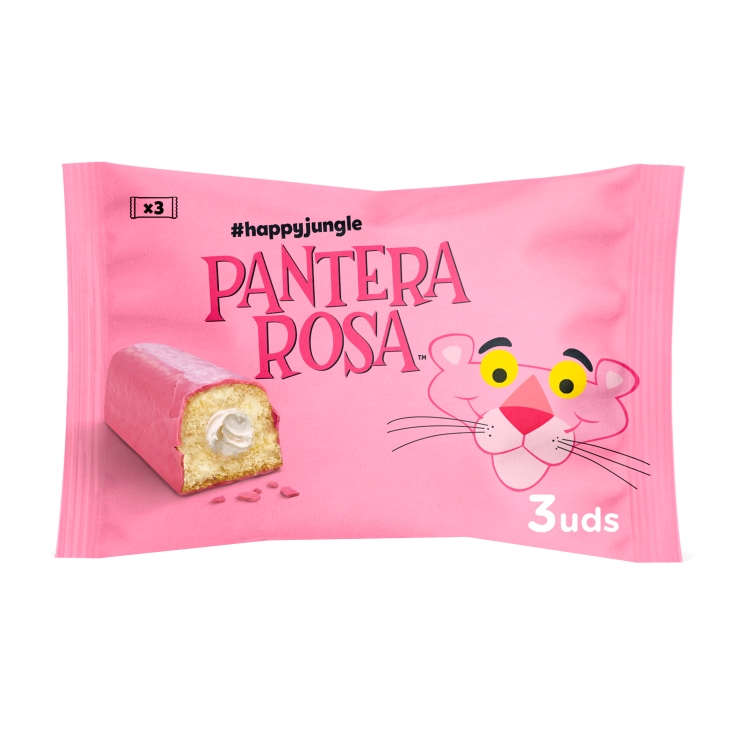 pastelitos pantera rosa 3ud, 165g