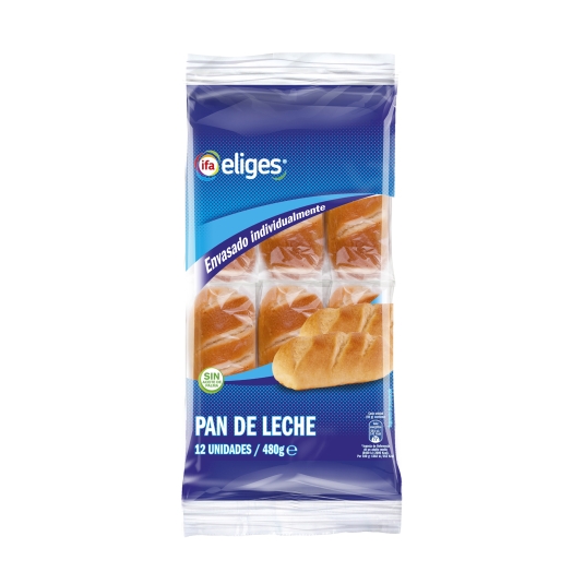 pan de leche 12u, 480g