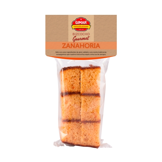 bizcocho gourmet zanahoria, 300g