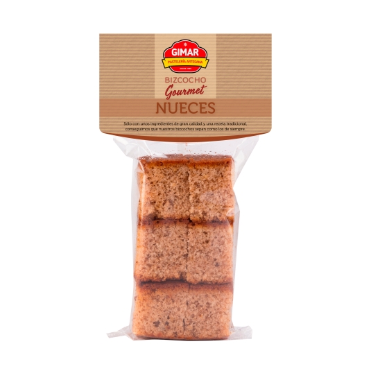 bizcocho gourmet nueces, 300g