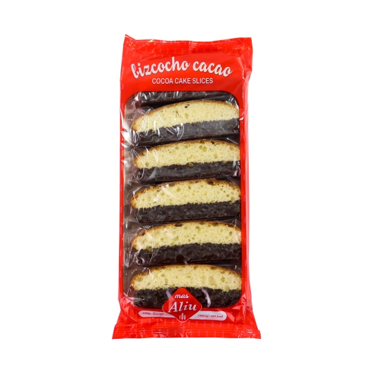 bizcocho cacao 6ud, 180g