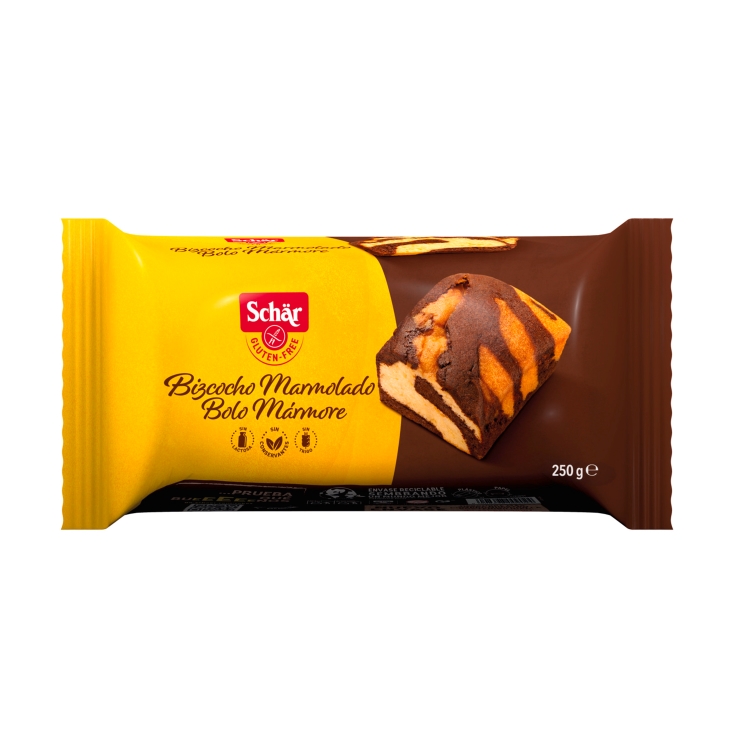 bizcocho marmolado sin gluten, 250g