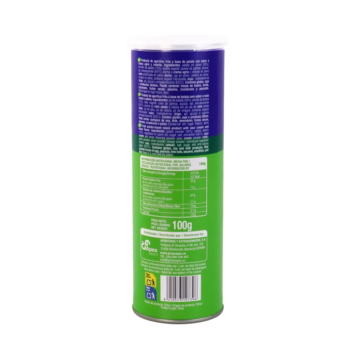 patatas sour cream & onion, 100g