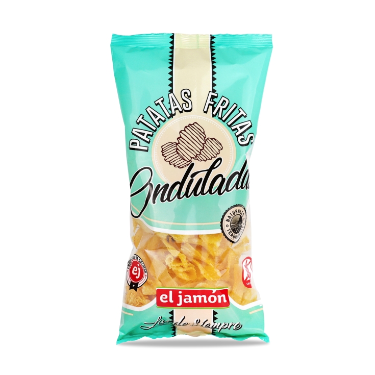 patatas fritas onduladas, 150g