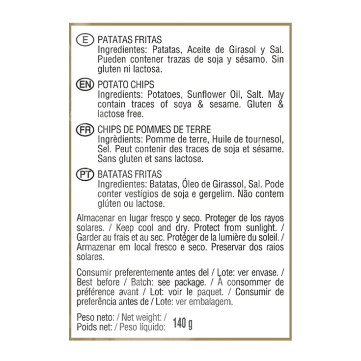 patatas fritas, 140g