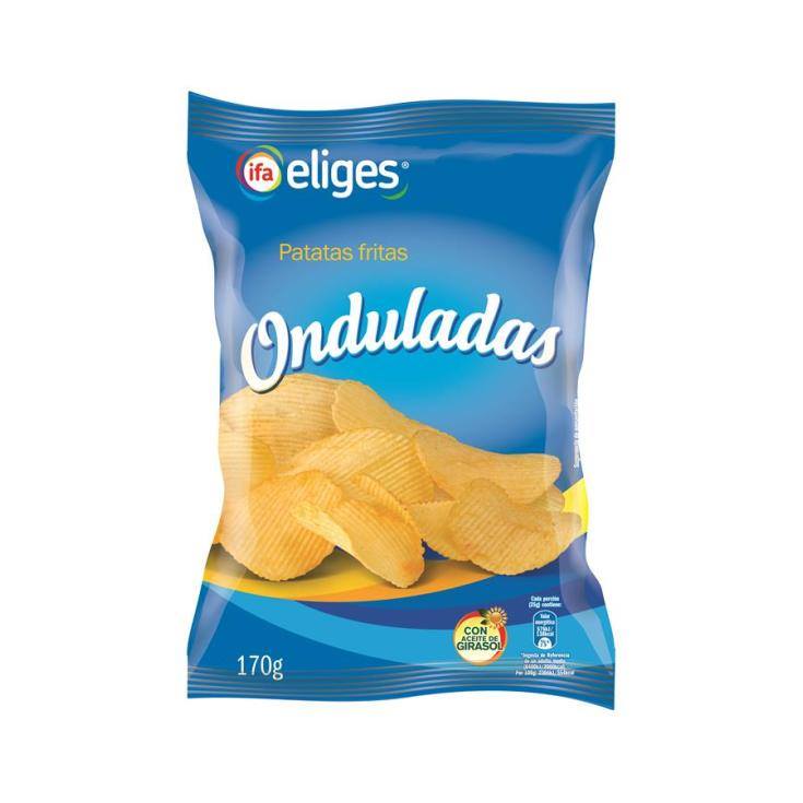 patatas onduladas, 170g