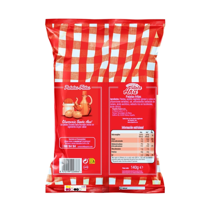 patatas fritas, 140g