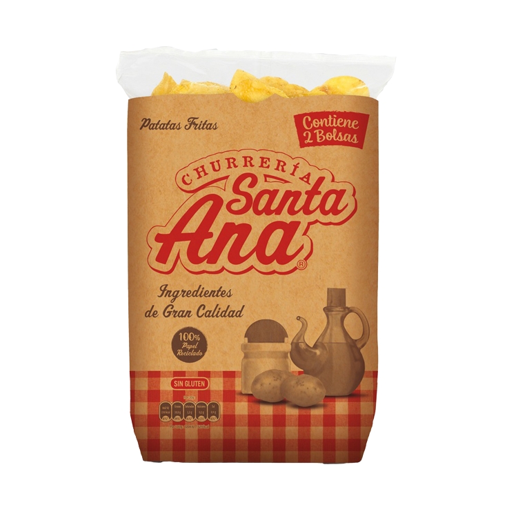 patatas fritas cartucho 135g, pk-2
