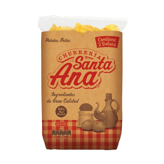 patatas fritas cartucho 135g, pk-2