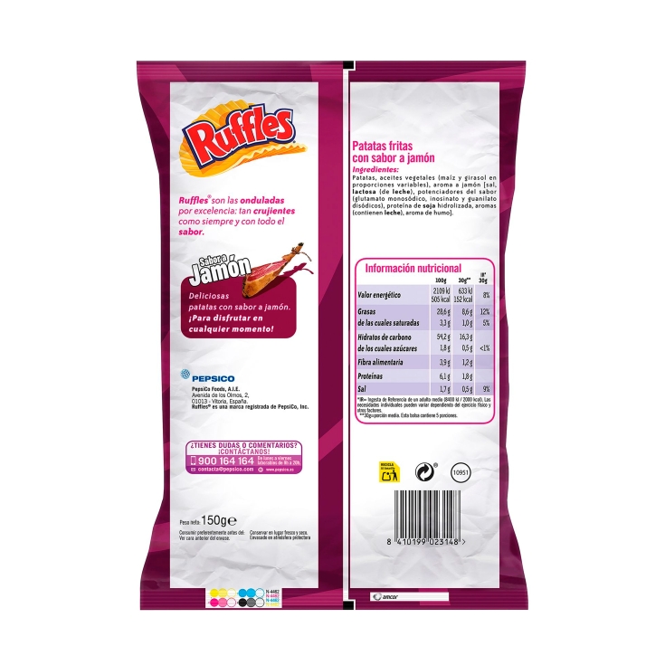 patatas sabor jamón, 150g
