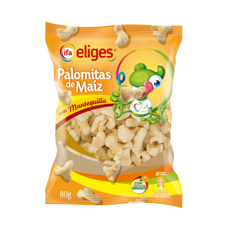 snacks palomita maíz con mantequilla, 80g