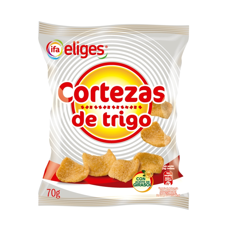 snacks cortezas trigo barbacoa, 70g