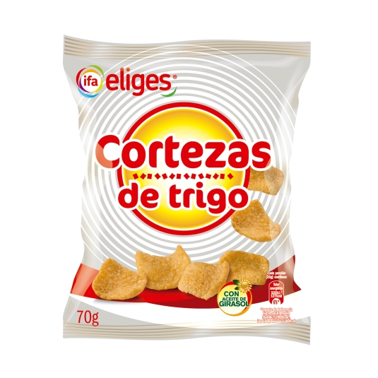 snacks corteza trigo barbacoa, 70g