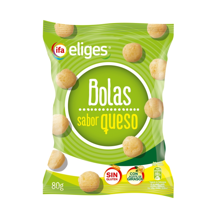 snacks bolas de queso, 80g