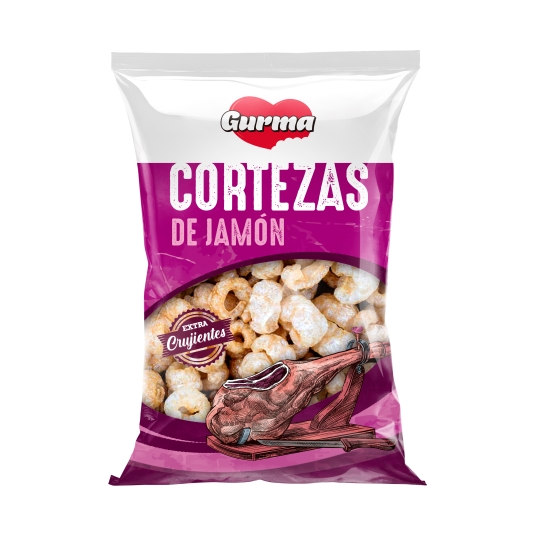 snack cortezas de jamón, 90g