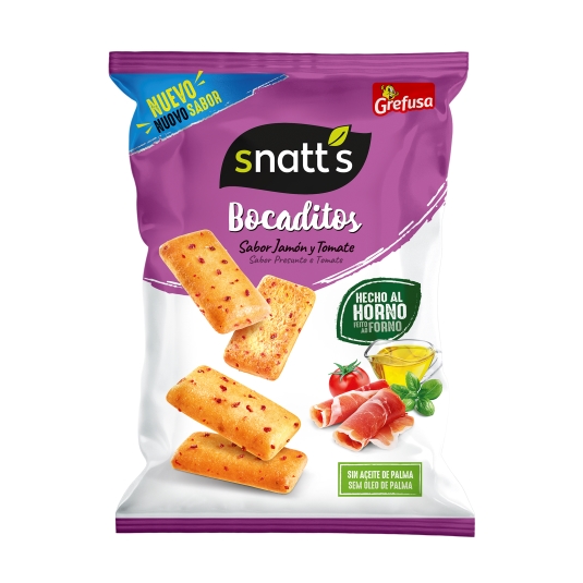 bocaditos jamón y tomate, 110g