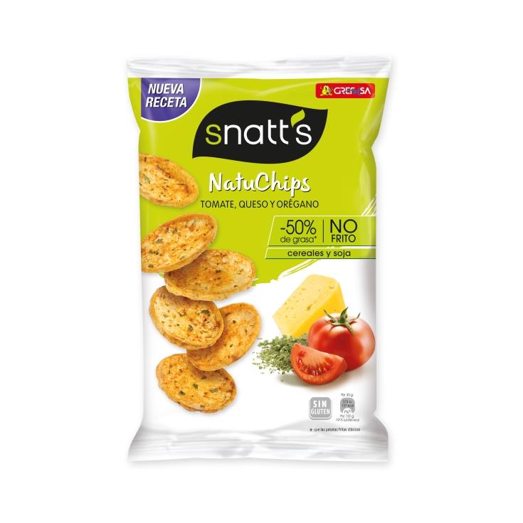 natuchips tomate, queso y orégano, 85g